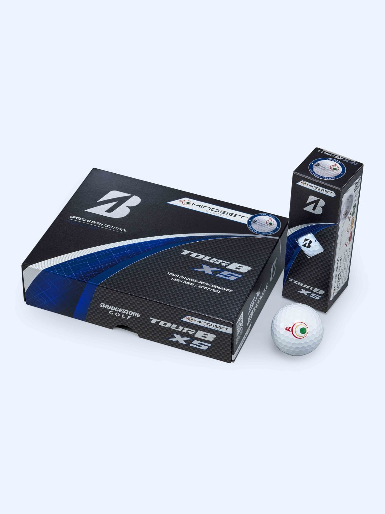 TOUR B XS（ホワイト） マインドセット [1ダース：12個](ホワイト): ボール|BRIDGESTONE GOLF Online Store| ブリヂストンスポーツオンラインストア