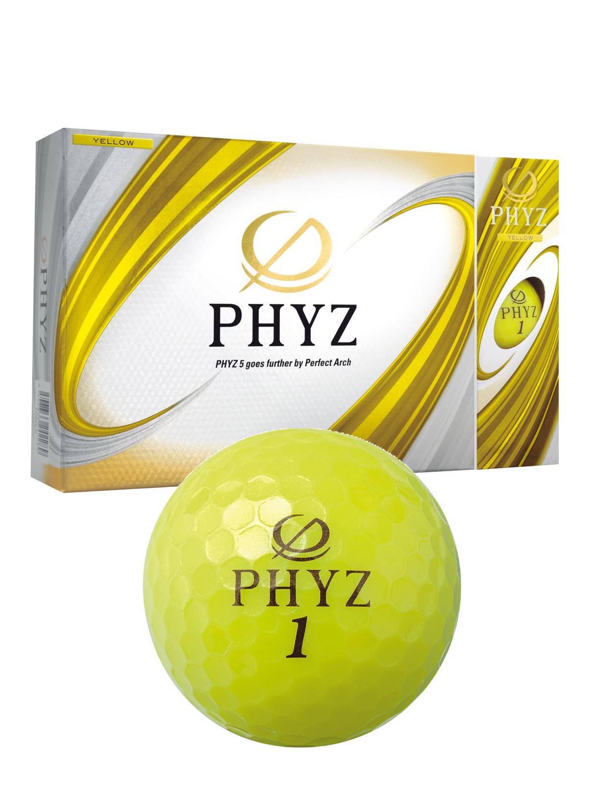 PHYZ 5（イエロー） [1ダース：12個](イエロー): ボール|BRIDGESTONE GOLF Online Store|ブリヂストン スポーツオンラインストア